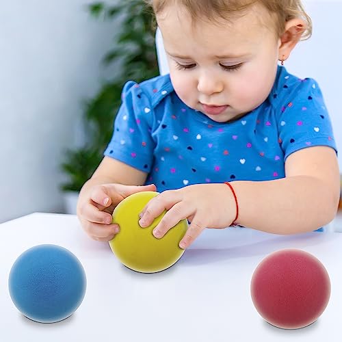 Mondo Toys – Soft Ball 70 – Set mit 3 Schwammbällen Durchmesser 70 mm – 3 weiche Bälle – sortierte Farben – 14861