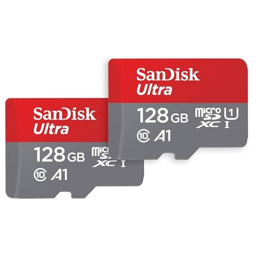 SanDisk 128 GB Ultra microSDXC UHS-I scheda, con adattatore SD, fino a 140 MB/s, prestazioni dell'app A1, Classe 10, U1. Twin Pack