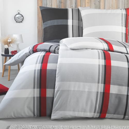BaSaTex Feinbiber Winter Bettwäsche warme und kuschelige Bettgarnitur...