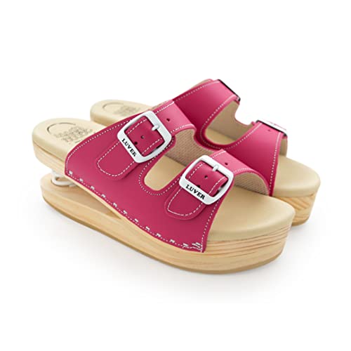 Sandal Muelle 2101-A Magenta LUVER : l'élégance contemporaine