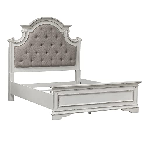 Liberty-Furniture-INDUSTRIES-Magnolia-Manor-Full-Upholstered-Bed-W62-x-D83-x-H62-White Liberty Furniture INDUSTRIES Magnolia Manor Full Upholstered Bed W62 x D83 x H62 White