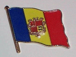 MadAboutFlagsMadAboutFlags Andorra Country Flag Enamel Pin Badge