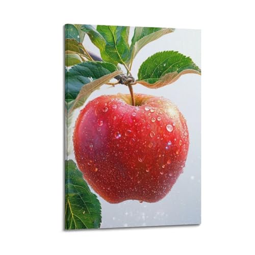 Poster mural artistique moderne ZHOUKEG avec gouttes de rosée en cristal, tableau suspendu 40x60 cm