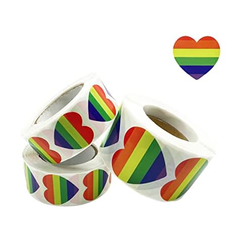 JJWNMLL 1500 pegatinas de orgullo gay de San Valentín Cover