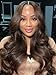 Beauty Forever Pre Everything Glueless Front Espresso Brown With Highlights Body Wave Glueless Wigs Human Hair Pre Plucked Pre Cut 13x4 Loose Wave Bye Bye Knots Ready to Wear Wig 150% Density 20inch