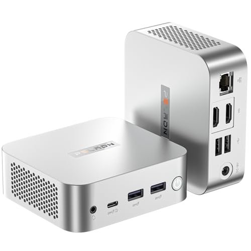 PELADN WI-9 Mini PC N150(3.6GHz, beat N100/N97/N95), 16GB DDR4 RAM 512GB PCIe M.2 NVMe SSD,Mini Computer with 4K Triple Display/Type C/WiFi 5/BT4.2/RJ45 Ethernet