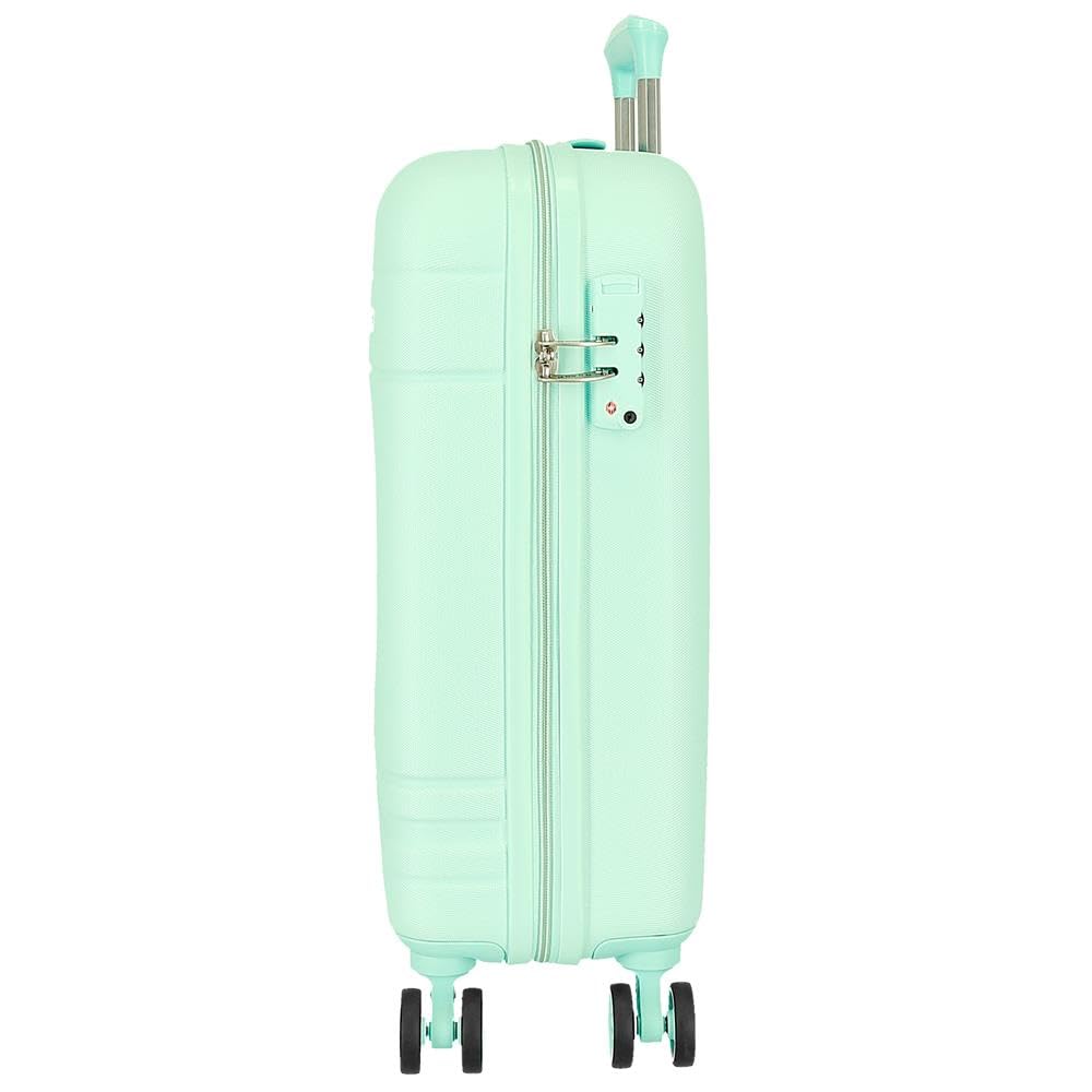 Movom Galaxy valigia rigida realizzata in ABS, chiusura a combinazione laterale, 4 ruote doppie, bagaglio a mano, interno pratico con un compartimento.
