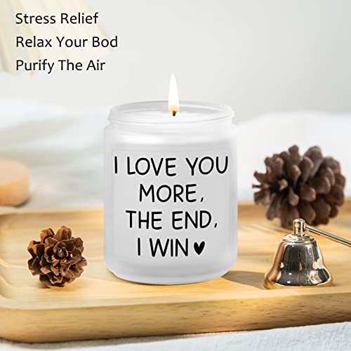 Romantic Gifts For Her, Him- Birthday Gifts For Girlfriend, Boyfriend, Women, Daughter, Mom- I Love You- Funny Valentines Day, Anniversary, Christmas Gift- Lavender Candles(7Oz) #TOP1