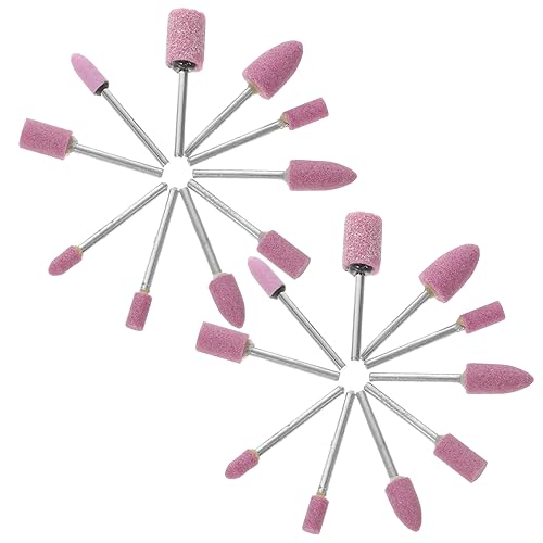 Uonlytech 20pièces Set De Meules Abrasives Montées Pour Perceuse Électrique Meules Pierre Résistantes à Usure Accessoires Polyvalents Pour Ponçage Polissage Et Ébavurage Avec Outils Rotatifs