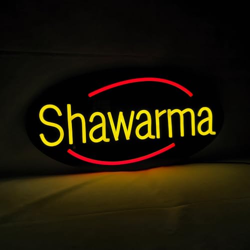 Néon Shawarma lumineux LED pour décoration murale restaurant barbecue
