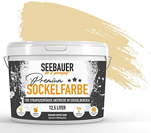 SEEBAUER diy® | Premium-Sockelfarbe für Außen | Für stark beanspruchte...