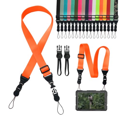 Sangle d'épaule ajustable Gowjaw pour iPad/tablette, lanière cou nylon (orange)