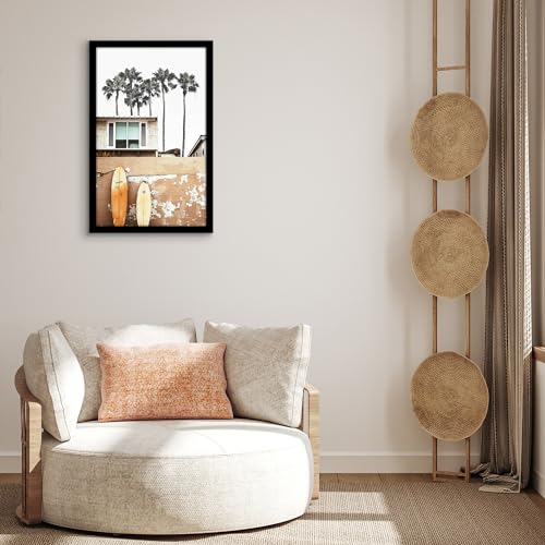 Americanflat 16x26 Picture Frame with Polished Plexiglass - Black Picture Frame - Wide Photo Frames Made of Engineered Wood for Vertical or Horizontal Wall Display - Epic Collection - Black