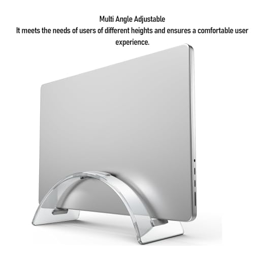 Soporte vertical ajustable para laptop en acrílico miniatura 3
