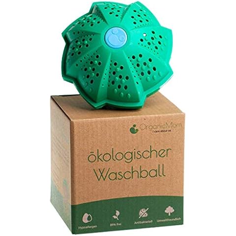 Detergente líquido ecológico OrganicMom con bola de lavado Cover