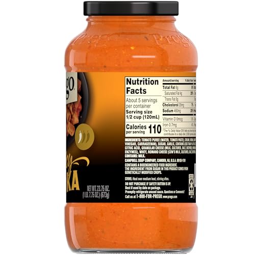 Image of Prego Spicy Vodka Pasta Sauce, 23.75 oz Jar