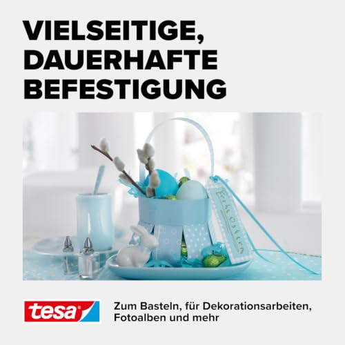 tesa doppelseitiges Klebeband - in hochwertiger Metalldose - 10 m x 15 mm – Ansicht 5