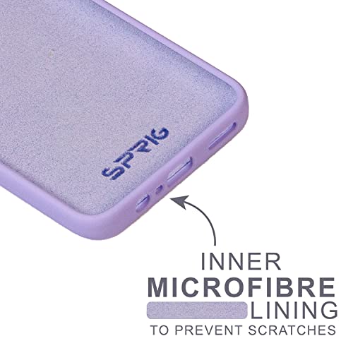 Image of SPRIG Compatible with Moto G52 Premium SilkTone Back Cover Drop Tested Shock Proof Mobile Case for Men, Women, Boys and Girls with Camera Protection (Light Purple)