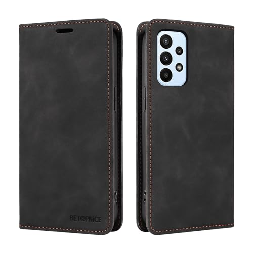 Étui portefeuille Samsung Galaxy A33 5G housse protection cuir noir