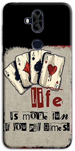 Mixroom – Carcasa de TPU silicona blanda para Huawei Mate 20 Lite P220 Poker Game