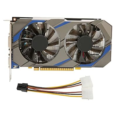 TZLMWDFRWG Graphics Card, 4GB GDDR5 128Bit Video Game Graphics Card GPU for PC Displayport DVI D Dual Fan Cooling System