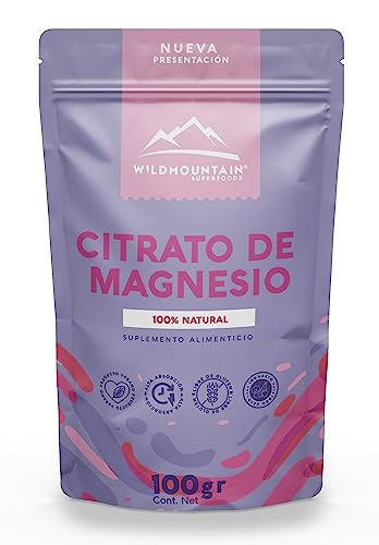 Vitamínicos, WILDMOUNTAIN - CITRATO DE MAGNESIO 100gr.