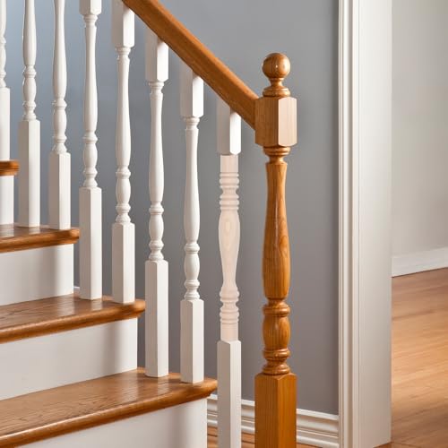Barandillas de madera maciza sin acabado para reparar y decorar 5