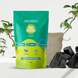 Absorbia Deodorizer and Dehumidifier with Activated Charcoal | Good Air Purifier For Car | Fridge Deodoriser | Air Purifier For Home| Removes Moisture & Odours | Travel-Friendly | Black - 1 Pack