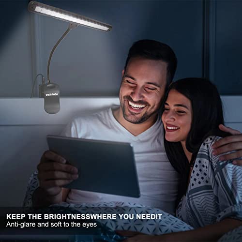 Vshinic Music Stand Light,Clip On Piano Lights 18 Led Orchestra Light Book Lamp Musician Lamp,Fully Adjustable No Flicker For Piano,Book Reading, Dj, Craft Work (Powered By Aa Batteries, Ac Adapter) #TOP3