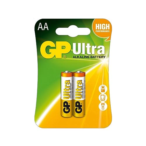 GP 15AU U2 Ultra Alkaline Battery AA/LR6 1.5 V (Pack of 2)