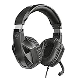 Trust Gaming Cascos Gaming GXT 412 Celaz Auriculares Gamer con Micrófono Plegable, Cable Trenzado de 1 m, para PS4, PS5, PC, Nintendo Switch, Xbox One, Xbox Series X - Negro