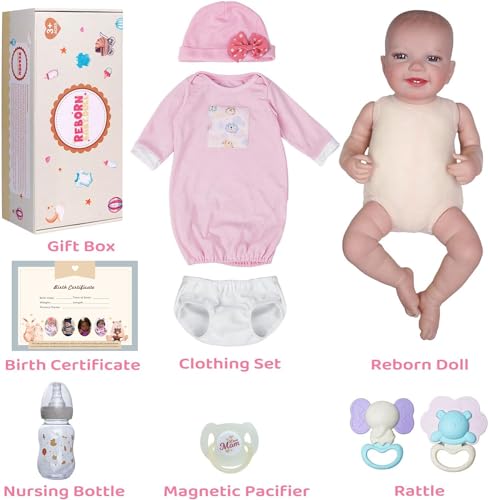 Babeside Lifelike Reborn Baby Dolls With Heartbeat And Coos Leen, 20-Inch Soft Baby Feeling Realistic-Newborn Baby Dolls Interactive Real Life Baby Dolls Girl thumb #6