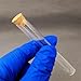 ocpcrn Glass Test Tubes with Cork Stoppers,Flat Bottom Glass Test Tube with Cork Stoppers 12x100mm 8ml Pack of 20