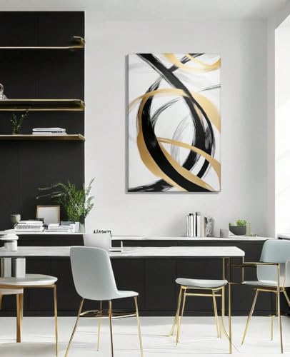 Décoration murale abstraite Trdmcfbn de 50x70cm avec toile imprimée moderne sans cadre