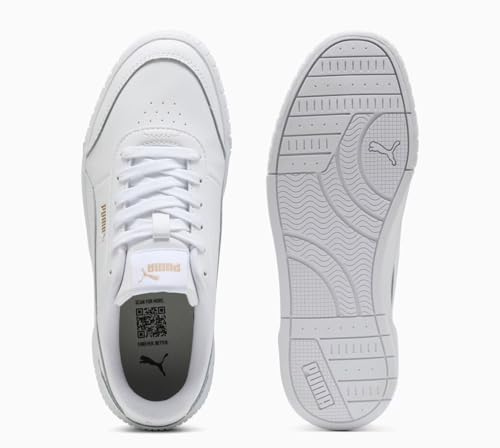 PUMA Womens Carina Mia Lace Up Sneakers Shoes Casual - White - Size 5.5 M4