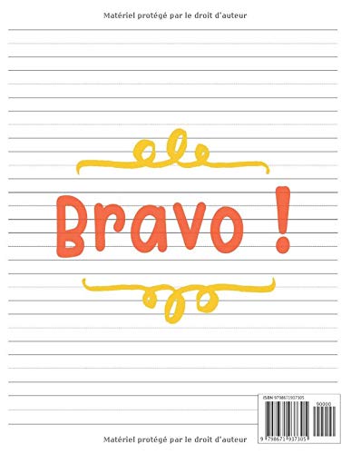 Cahier d'Écriture Maternelle et CP : Carnet Vierge Double Ligne pour l’Apprentissage des Lettres Cursives et des Chiffres: Idée Cadeau pour ... | Fourniture Scolaire | 120 Pages Numérotées – vue 2