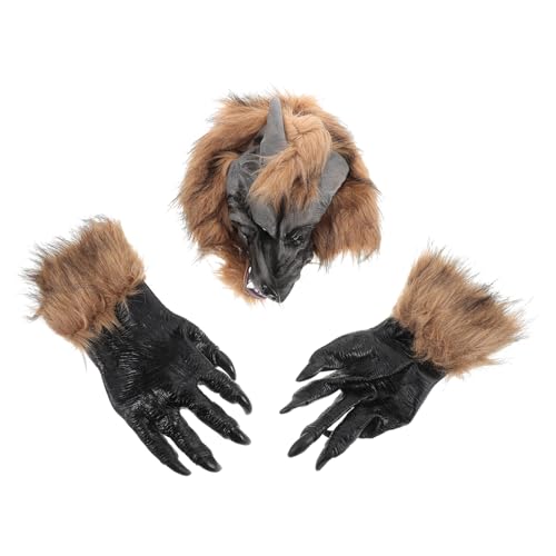 Masque de tête de loup confortable pour adulte pour éviter la chaleur sous le déguisement