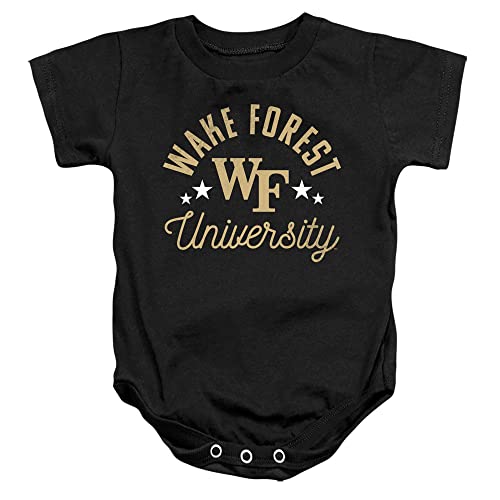 Wake Forest Demon Deacons Official Demon Deacons Unisex Infant Snap Suit for Baby,Black, 6 Months