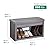 Step2 Lakewood Boot Bench Stylish & Functional Shoe Organizer with Extra Storage Space, Brown