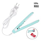 EZSealer Handheld Mini Heat Bag Sealer, Portable Hand Sealing Machine for Airtight Food Storage, Reseal Snack Bags, Heat Seals Plastic Bags (Blue)