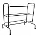 Champion Sports Three Tier Basketball Storage Cart Rack, 12 Ball Capacity (Silver)