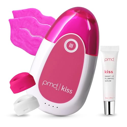 PMD Kiss Lip Plumping System - Smart Anti-Aging Lip Plumping Treatment - Pulsating Vacuum Technology for Fuller, More Youthful Lips