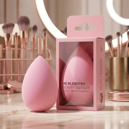 Image of Beauty Blender Makeup Sponge for Flawless Makeup Application | Soft Latex Free Blending Sponge for Foundation, Concealer & Cream Makeup | Reusable | Random Color Shipped As Per Availibility (Multicolor)