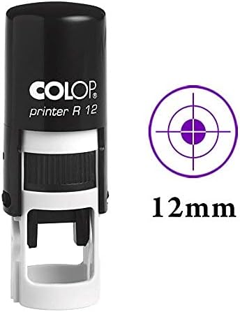 OnターゲットSelf InkingスタンプColop Miniラウンド装飾教師スタンプ12 mm