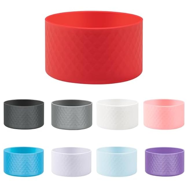 Protective Silicone Boot Compatible with Stanley Cup Boot Quencher Tumbler Bottom Protector Boots for Hydroflask Boot and More Bottles/Tumblers with 2.8-3in Bottom