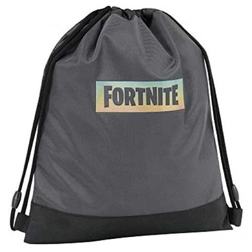 Panini spa Bolsa compatible con Fortnite Mochila gimnasio, escuela deportiva, color negro, 40 x 35 cm