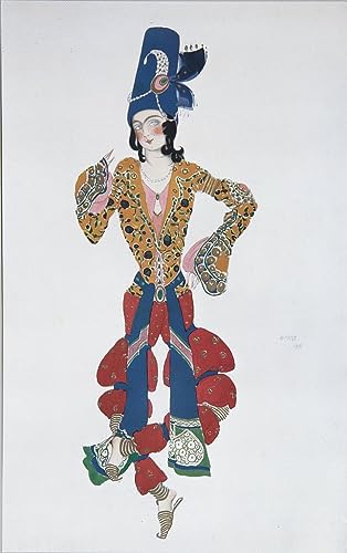 Peinture sur toile affiche de ballet Leon Bakst art mural maison 60x90