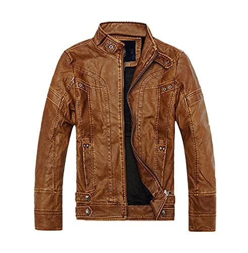 Veste de moto classique homme jaune pour vos virées urbaines automnales