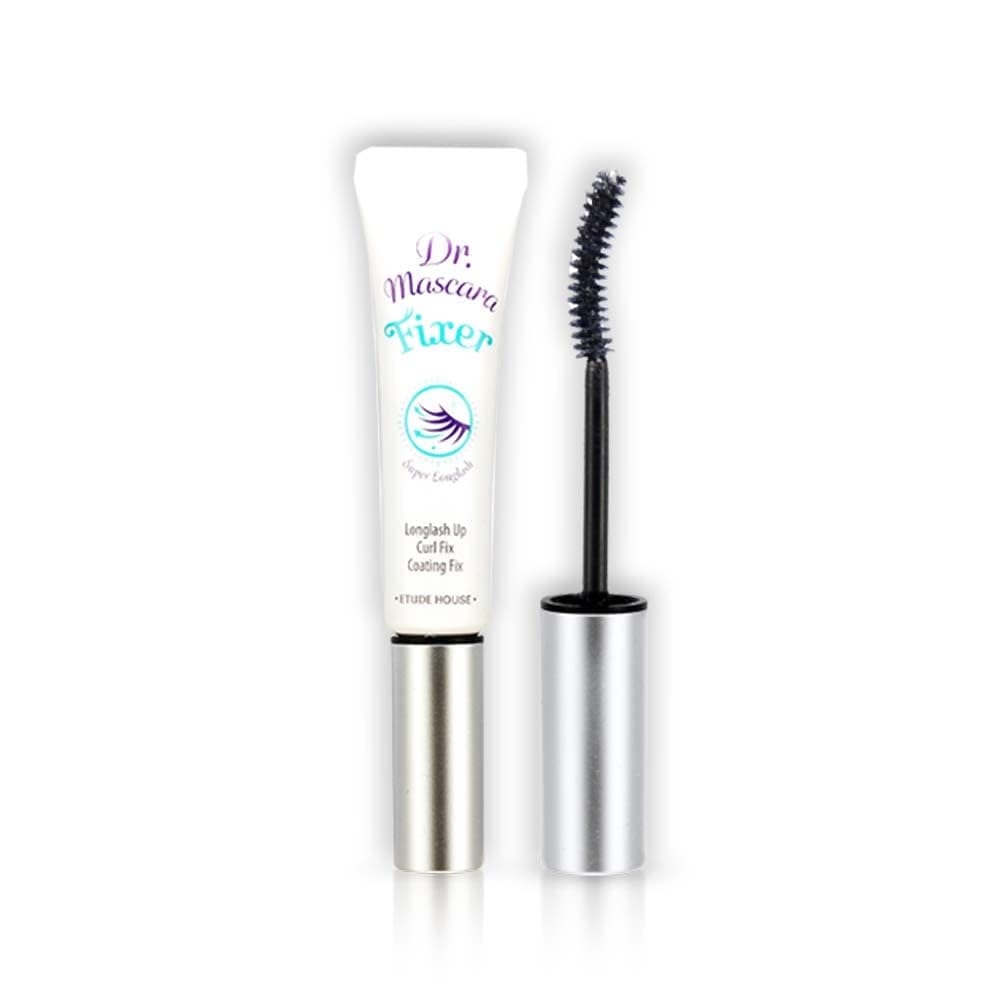 ETUDE Dr. Mascara Fixer For Super Long Lash, Korean Mascara Fixer, Natural Extension, Lengthening, Smudge-Proof, Korean Makeup, Beauty, Micro Black Fiber Formula (0.203 Fl Oz)