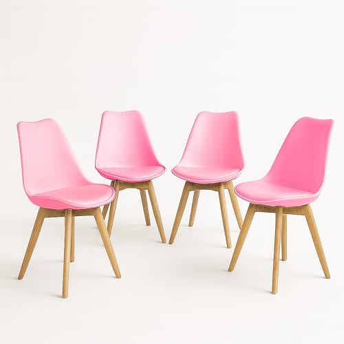 Catálogo para Comprar On-line Sillas Eames Baratas comprados en linea. 50 MUNDO IN MUEBLES Juego de 4 Sillas Eames Acojinadas Frankfurt, Elegantes Sillas para Comedor, Oficina, Escritorio, Muebles para Recamara y Muebles para Sala, Set de 4 Modernas...